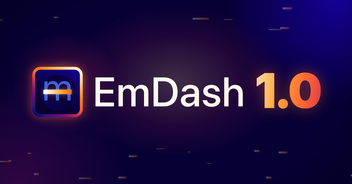 EmDash reaches version 1.0 (open source CMS for Astro)